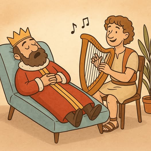 Musiktherapie für den König